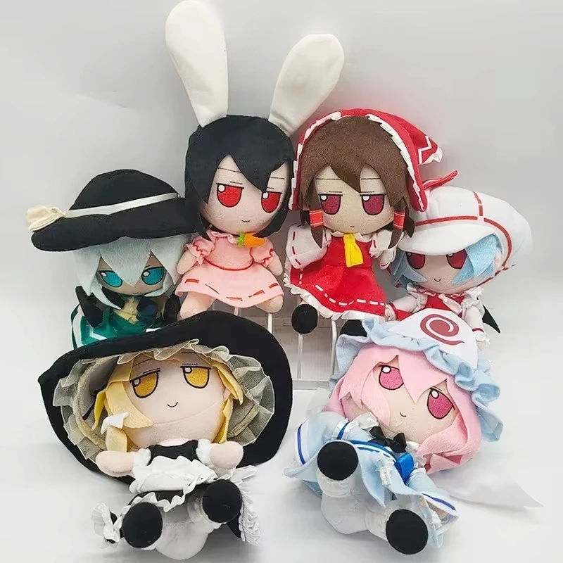 Фото Плюшевая игрушка Fumo Hakurei Reimu (20 см), синяя, по мотивам Touhou Project, мягкая кукла, подарки для фанатов игр (Суми, Крино, Изаяо, Сакуя, Мариса, Крино, Коиши) №5