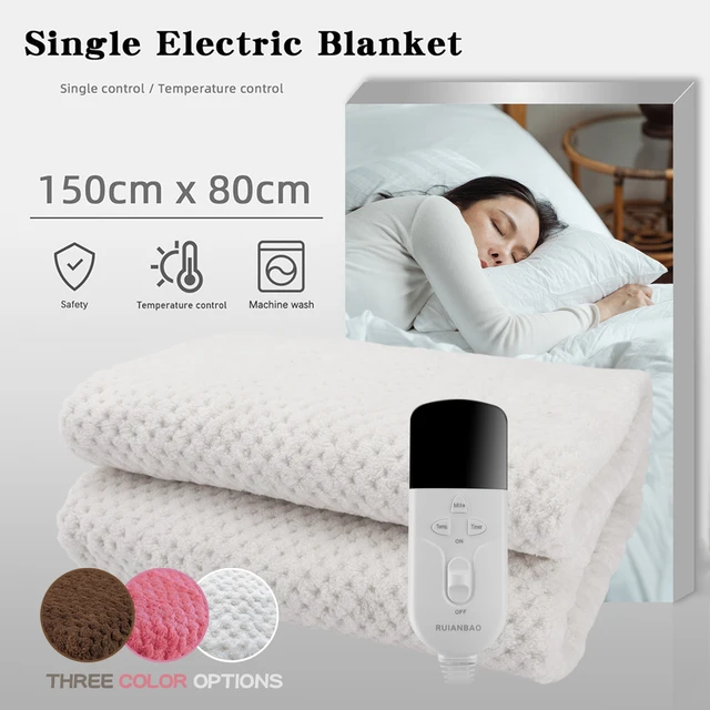 Rainbow ruianbao 150*80cm thickened flannel electric blanket pad heating bed mat body warmer ce certification 230v eu plug