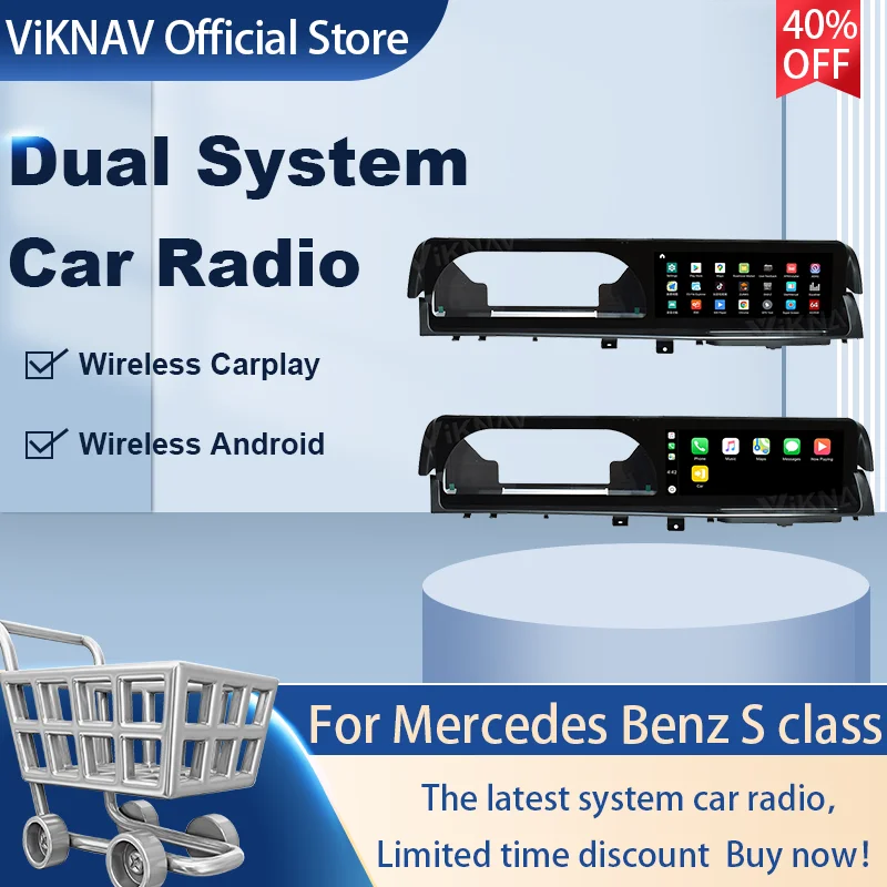 

Сенсорный экран 12,3 дюйма для Mercedes Benz S Class 2005-2013 Android11, новейшая система, мультимедийный плеер, автоплеер