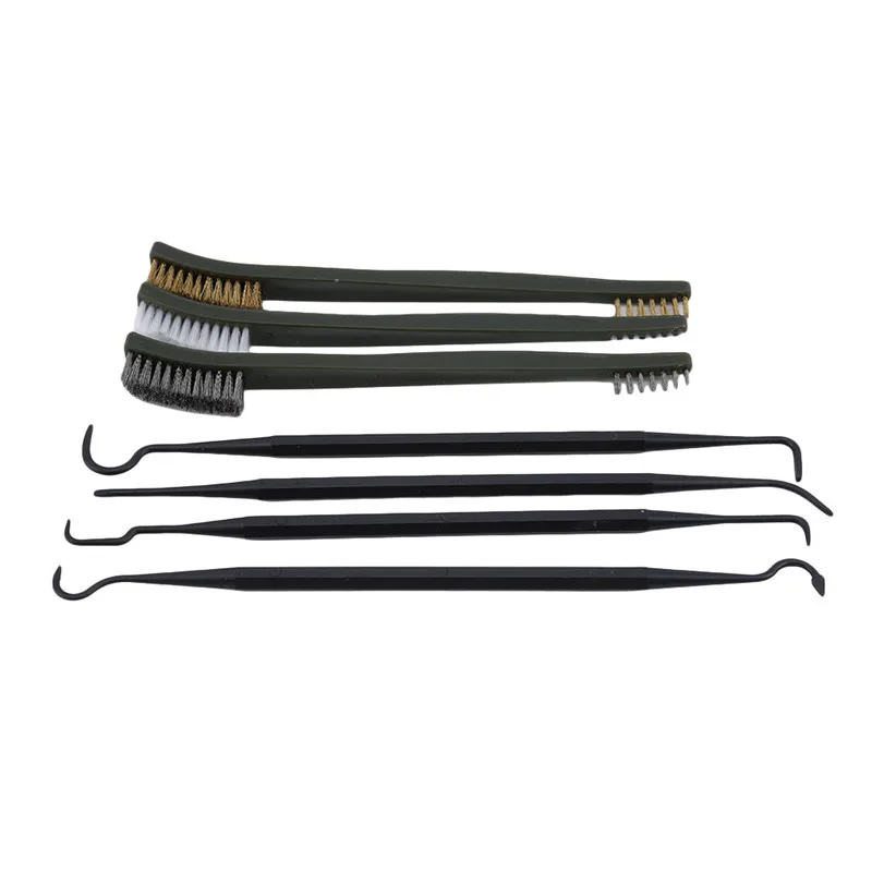 

Airsoft Tactical Hunting Rifle Nylon Pick Gun Cleaning Tube Pistol Brush Cleaner Kit Hunting Accessories Tool 6 Pcs/set