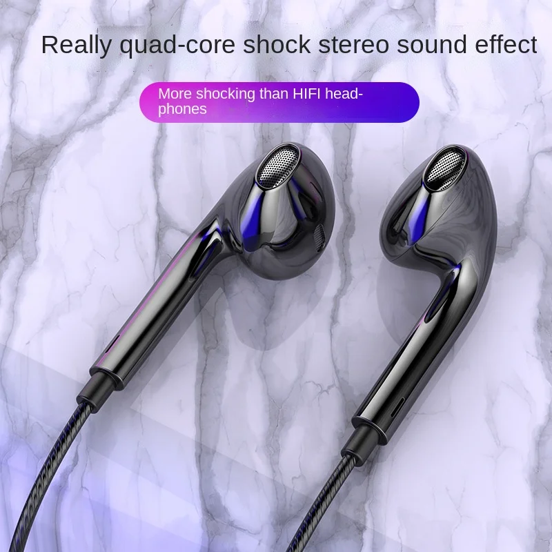 

High Sound Quality Genuine In Ear Earphone Cable Android Mobile Phone Earplug K Song Game Wired Earphone Microphone