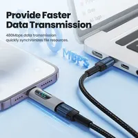 Переходник type-C (мама)  lightning (папа) с цифровым экранчиком#2