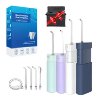 electric mini oral irrigator water flosser ipx7 rechargeable portable cordless with 3 modes for adults daily teeth care beauty