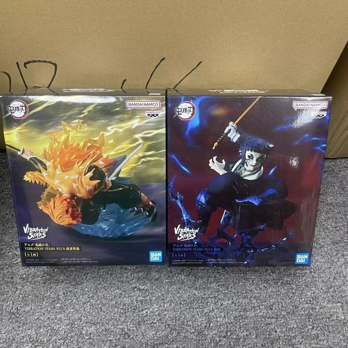 Фото Фигурки Bandai Vibration Stars: Аниме «Истребитель демонов» — Кочо Шинобу, Камадо Танджиро, Кайгаку, Агацума Зеницу — Коллекционные модели, игрушки, подарки №1