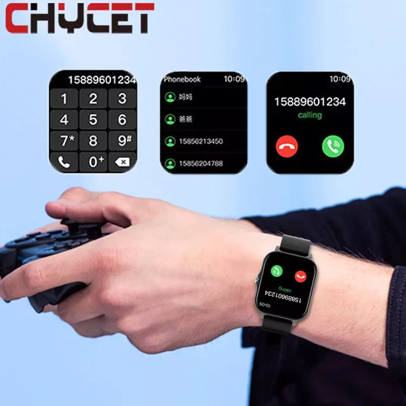 

Смарт-часы CHYCET мужские спортивные с сенсорным экраном, фитнес-трекером