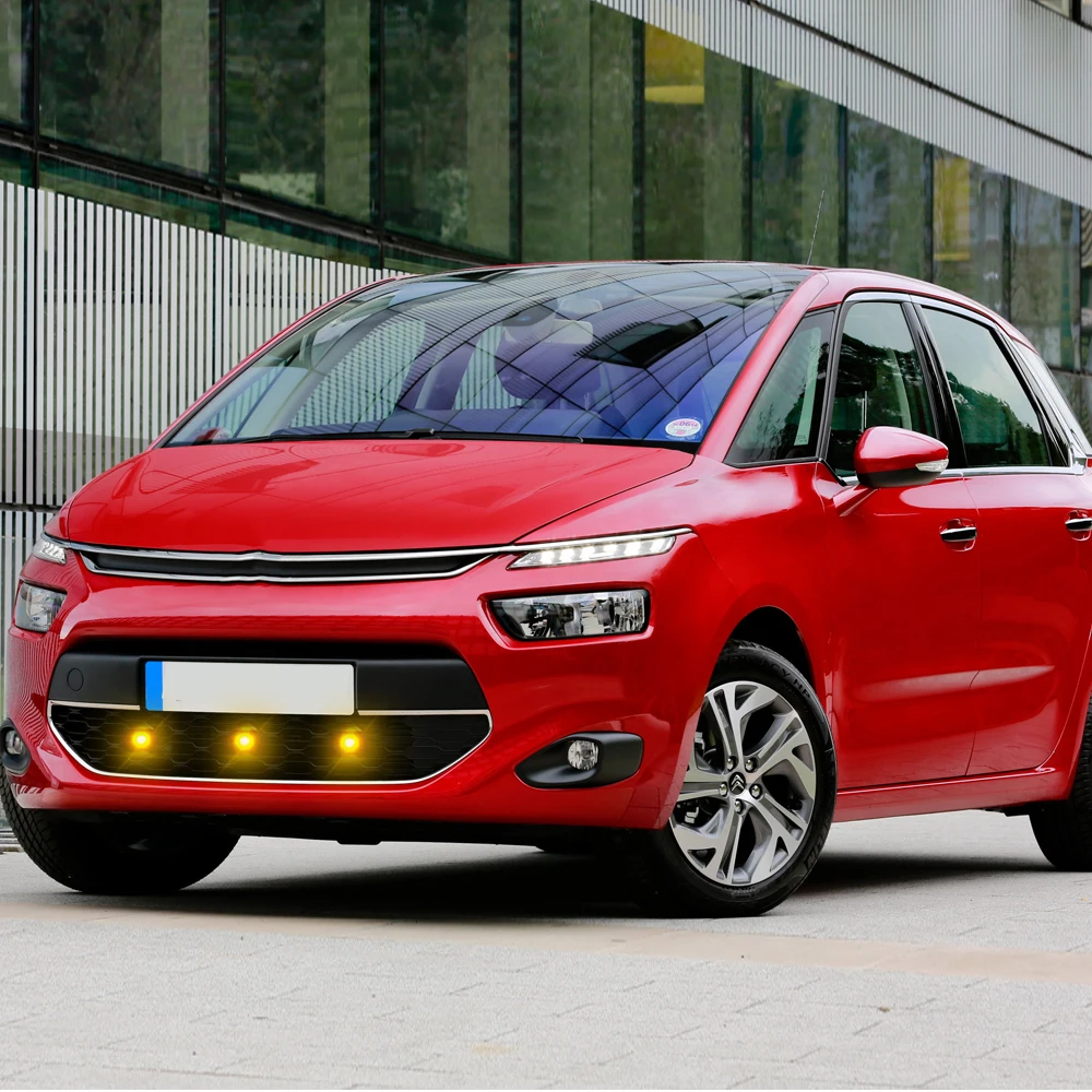 

Желтая решетка DILIDILI, дневная подсветка, аксессуары для Citroen C4 2006-2022