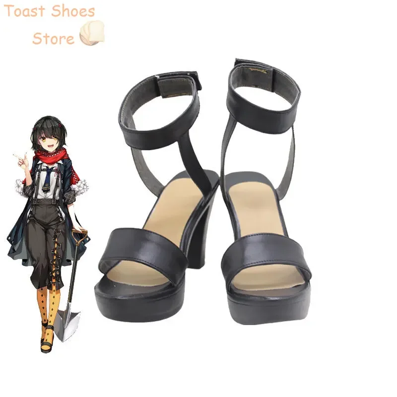 Mashiro Обувь для косплея Vtuber из искусственной кожи Хэллоуин Карнавальные ботинки