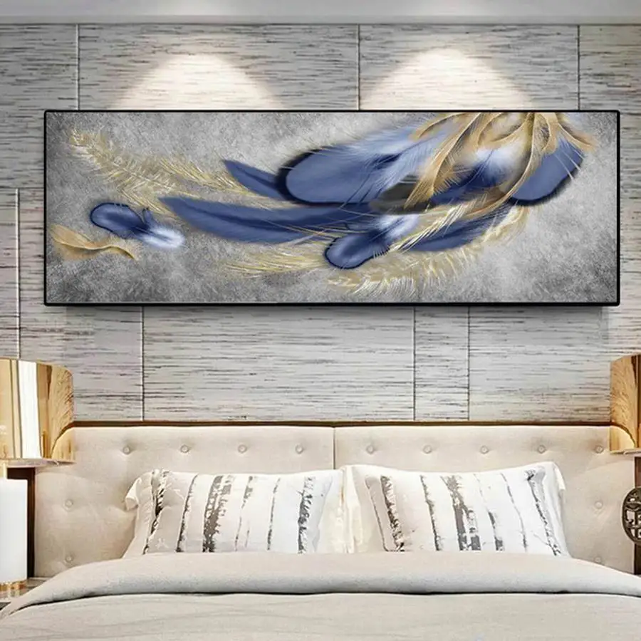 Наборы для алмазной живописи сделай сам абстрактные красочные перья Экстра