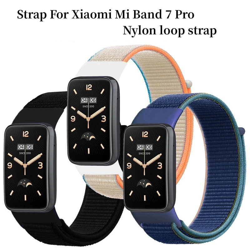 High-quality Nylon Strap for Xiaomi Mi Band 7 Pro Sport Woven Band Bracelet Replacement Wristband Xiaomi Smart Watch Accessories