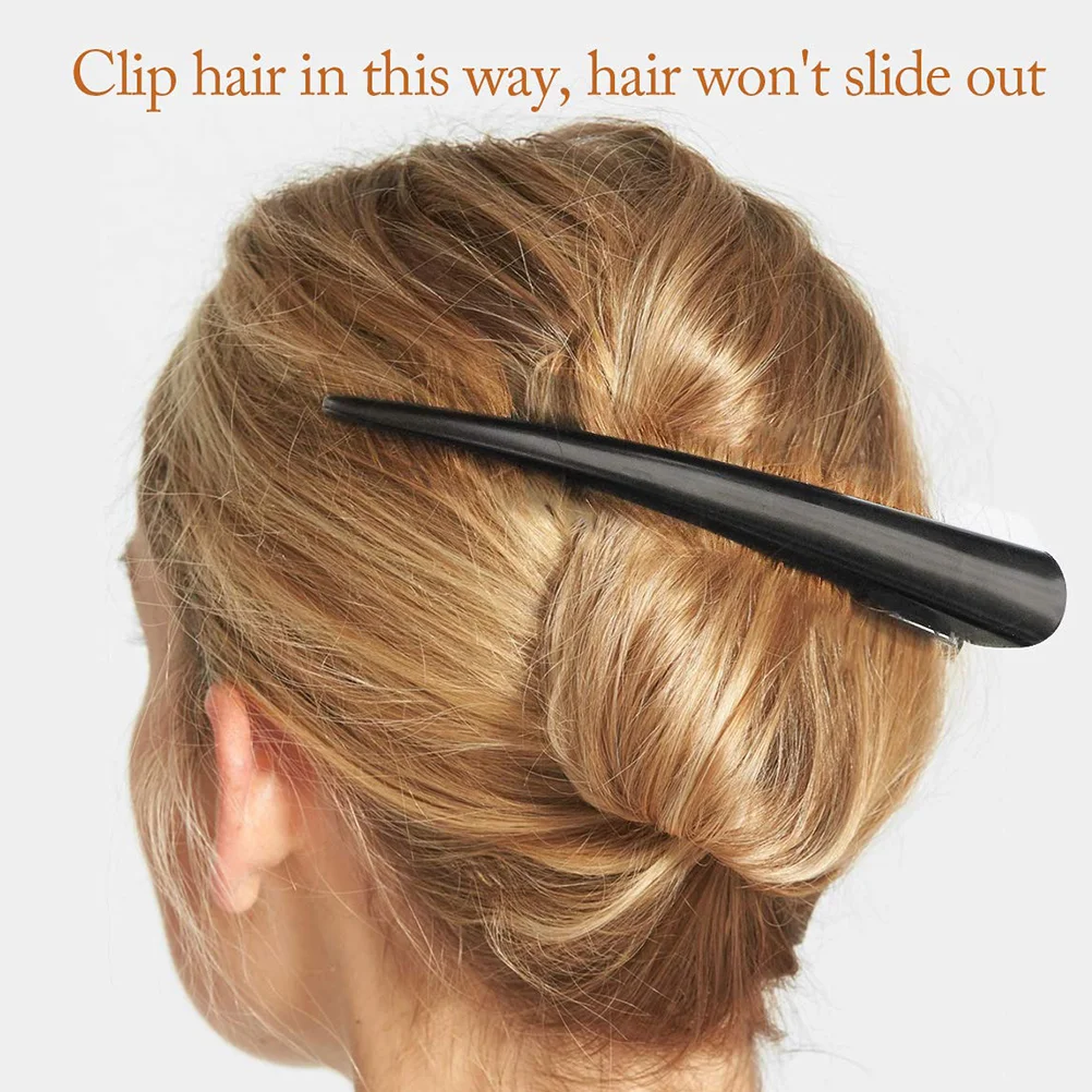 

Hair Clips Styling Duckbill Pin Prong Metal Section Dye Cutting Barrettes Sectioning Curl Alligator Black Claw Clip