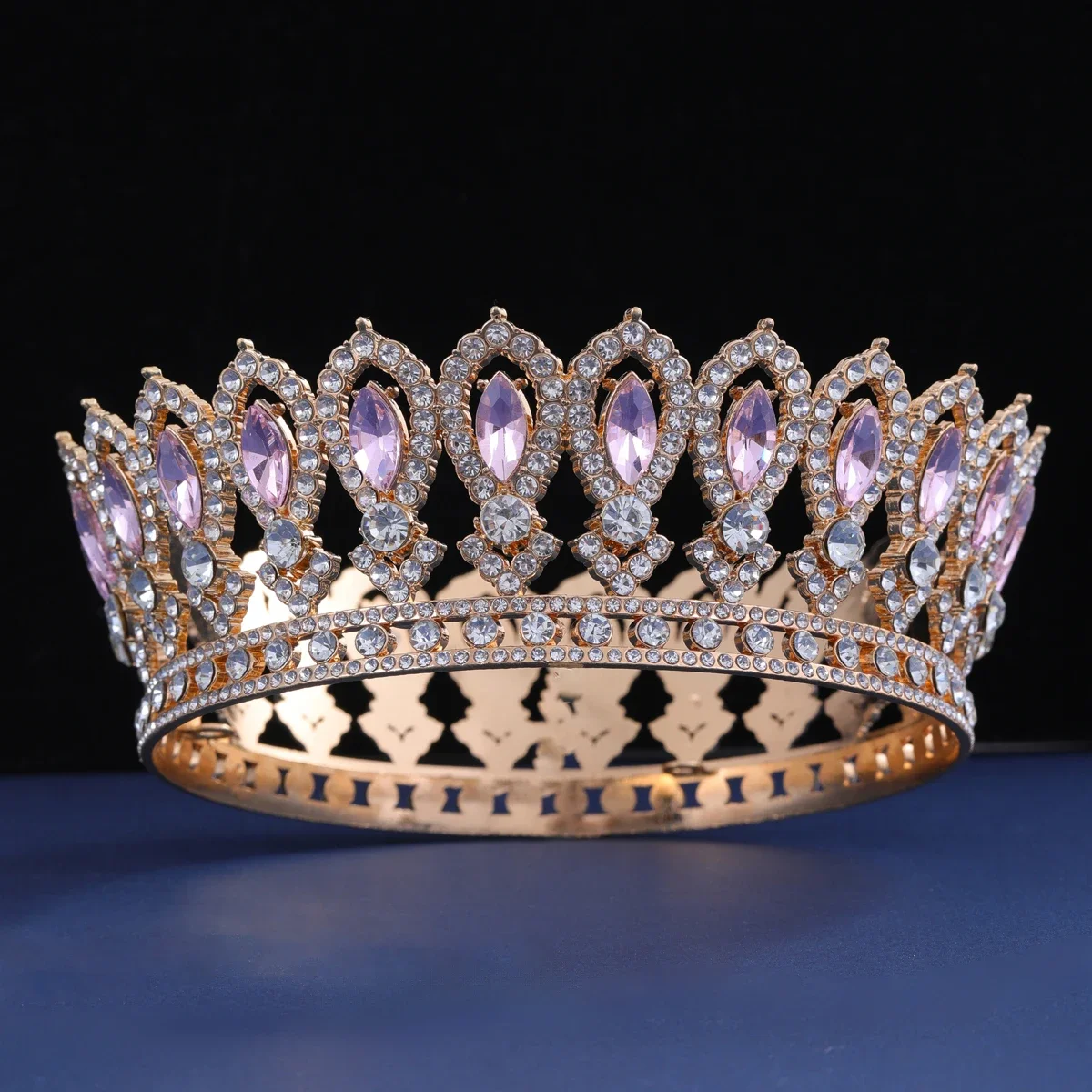 Европейская круглая винтажная свадебная тиара принцессы в стиле барокко корона