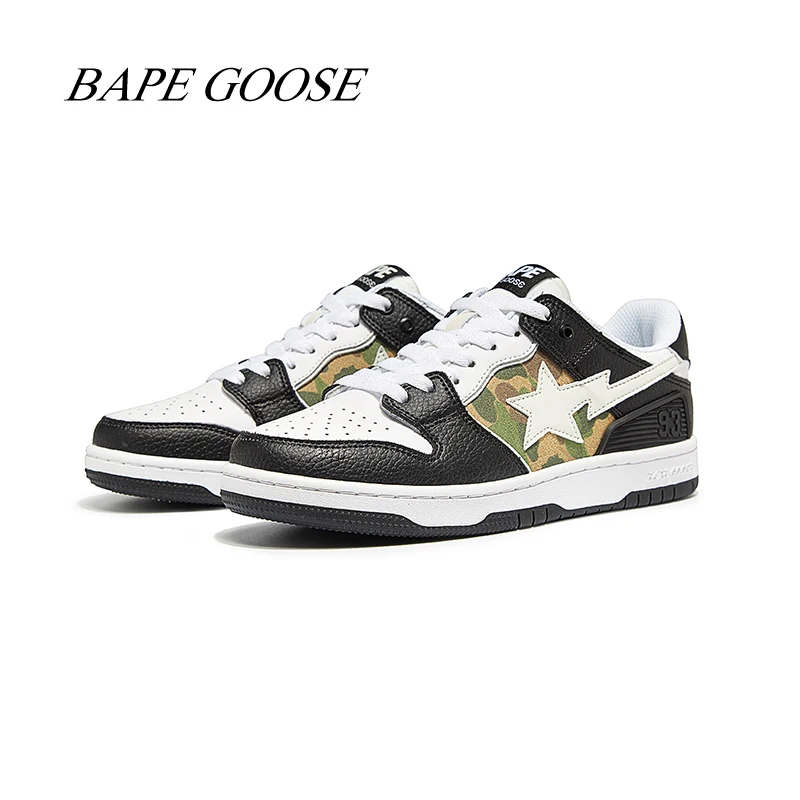 

Bapegoose new fashion couple STA Air Force white shoes Joker men's and women's casual sports shoes low-top skateboarding shoes