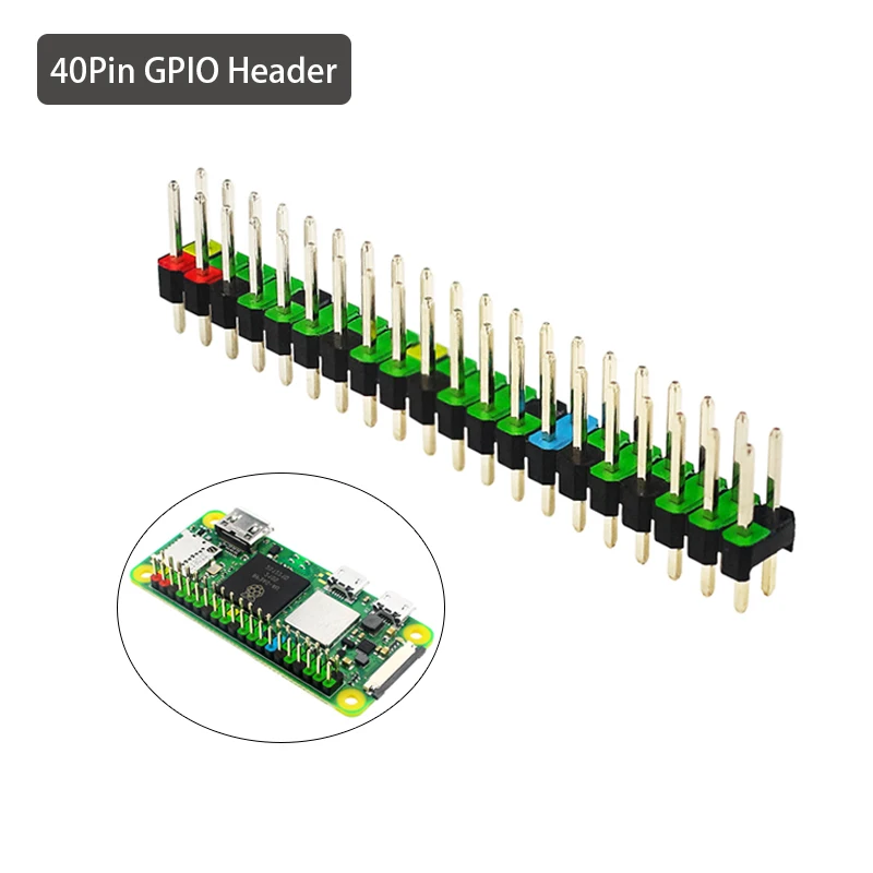 

40Pin Colorful GPIO Header Dual Row Connector Double Row Adapter For Raspberry Pi Zero 2W/W/Zero 1.3 Support PCB Circuit Board