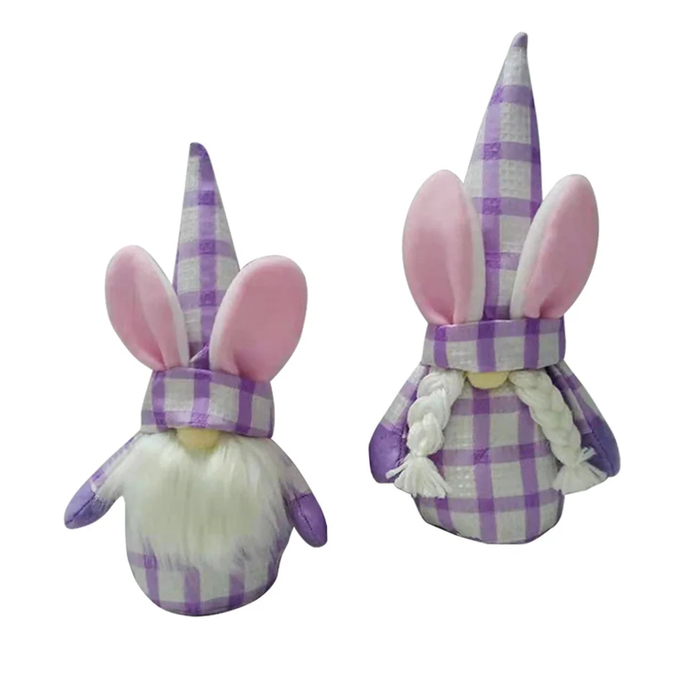 

2pcs Desk Gnome Plush Elf Decoration Gnome Ornaments Nordic Tomte Swedish Nisse Easter Plush