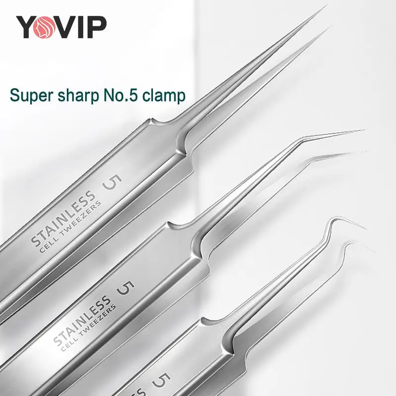 

1pcs Luminous Blackhead Removal Tweezers Ultra-fine Cell Acne Blackhead Clip Upgrade Pore Cleaning Acne Needle Tool
