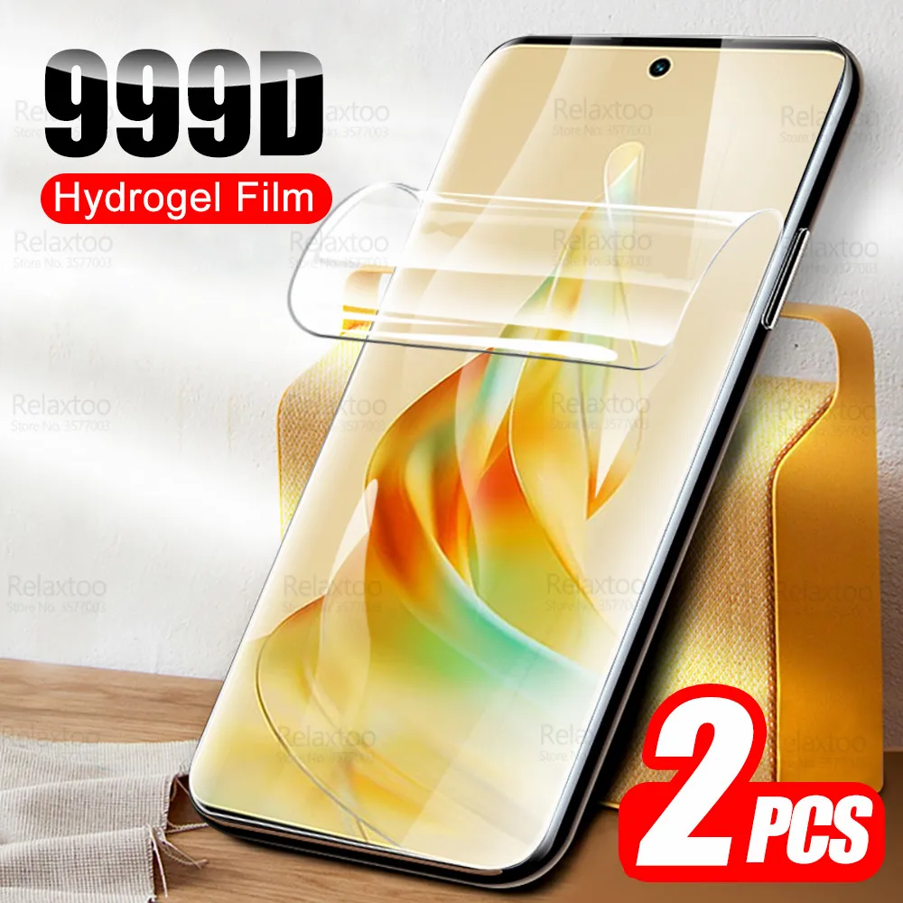 

2Pcs 999D Curved Hydrogel Film For Oppo Reno8 T 4G Screen Protector On Reno 8 T 5G 8T T8 Reno8T Soft Protective Films Not Glass