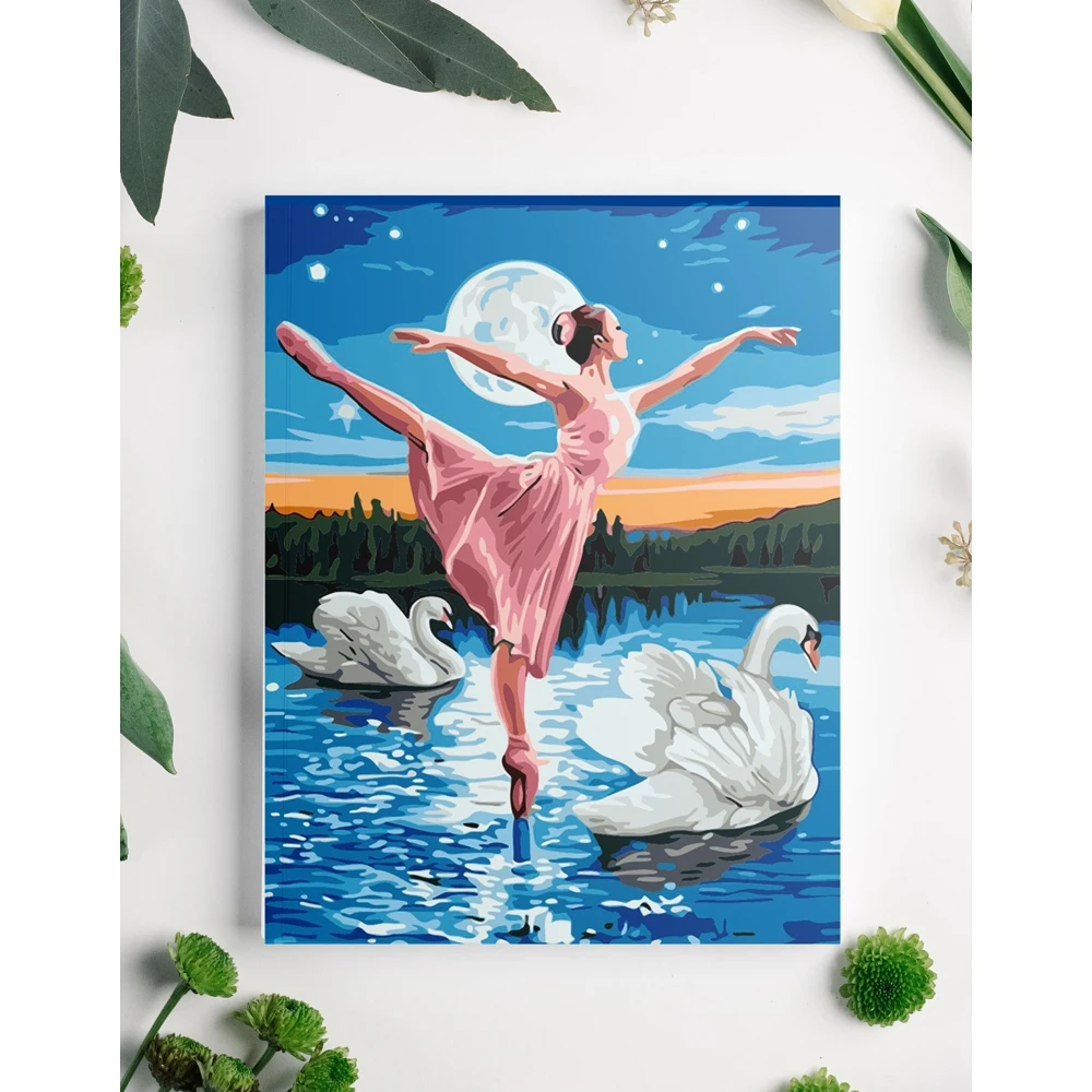 Набор для рисования с красками картина по номерам рисование 26 цветов 40x50 | Дом и