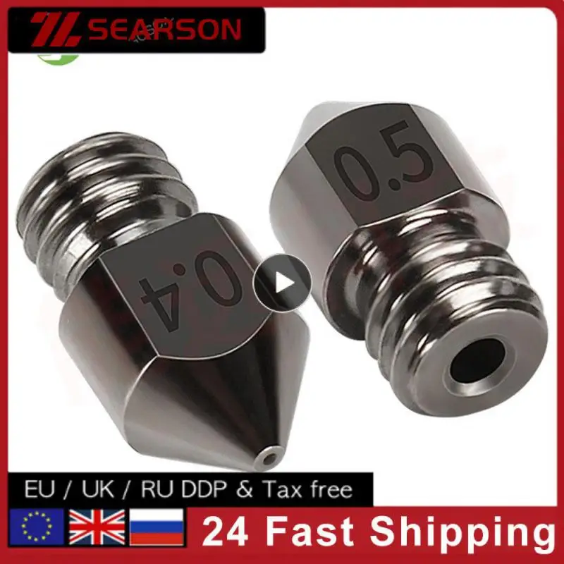 

1~10PCS MK7 MK8 Nozzle Super Hard Steel Mold Steel Corrosion-Resistant Extruder Threaded 1.75mm 3D Printer Nozzle for Ender3