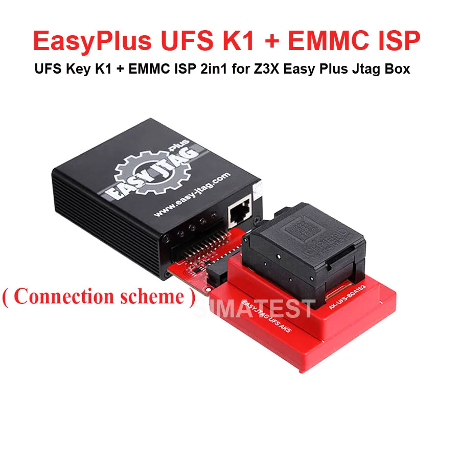 Z3X легкий JTAG UFS KEY K1 + EMMC ISP 2 в 1 с коробкой z3x jtag plus (без зашифрованной IC)