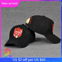high street dsqicond2 cowboy hat embroidered logo casual cap cotton washed frayed unisex dsq2 baseball caps