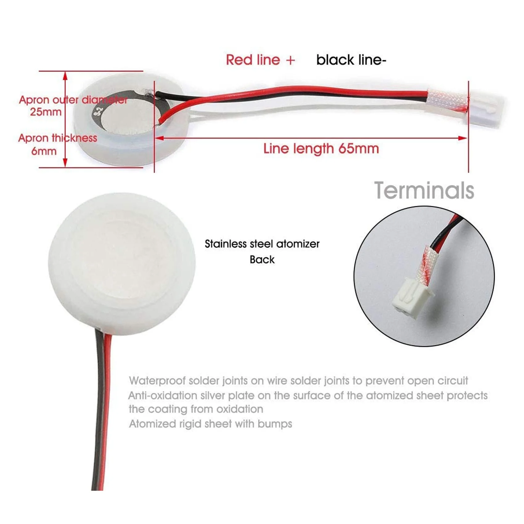 10 упаковок 20 мм керамические диски для ультразвукового туманообразователя с