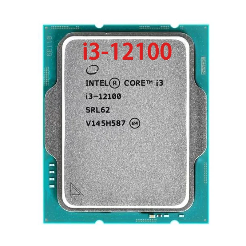 

Процессор Intel Core i3-12100 i3 12100, 3,3 ГГц, 4 ядра, 8 потоков, процессор Intel 7 L3 = 12 МБ, 60 Вт, LGA 1700