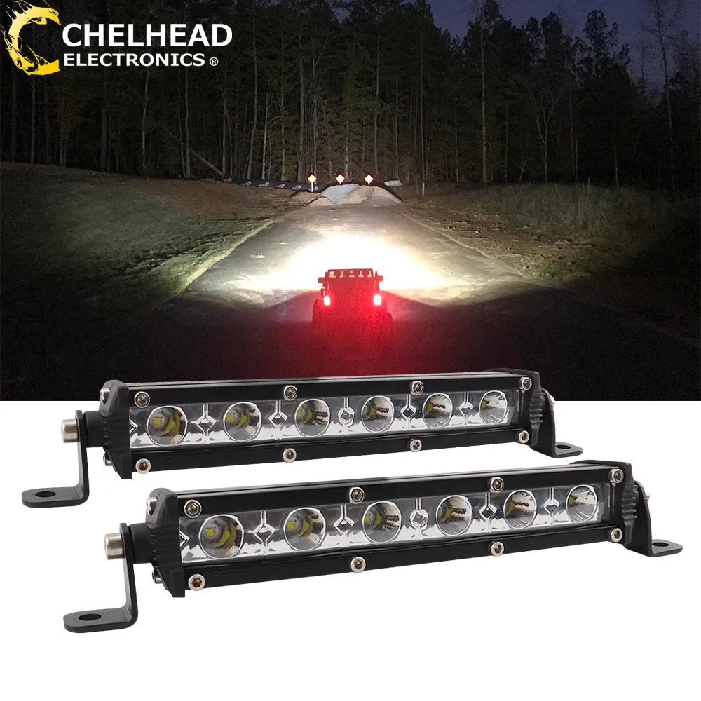 

7'' 6000K Slim Car Led Light Bar Spot Beam Auto Working Lights for ATV SUV 4X4 Off Road Driving LedBar WorkLight