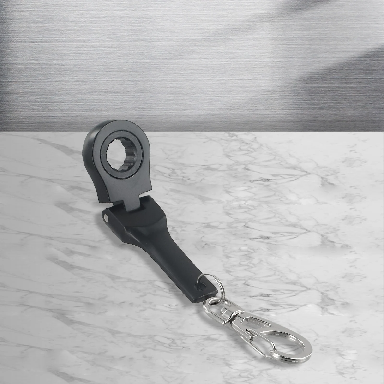 10 мм Трещоточный ключ мини металлический гоночный брелок для ключей кольцо