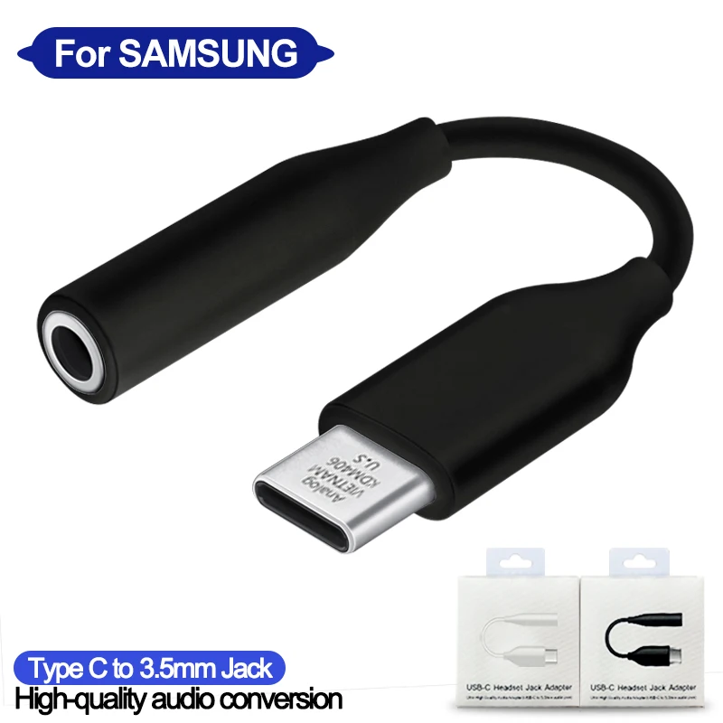 Aux-кабель для наушников с разъемом типа C на 3 5 мм xiaomi USB адаптер SAMSUNG Galaxy Note 10 20 Plus S21