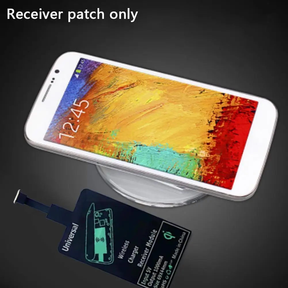 

Universal Fast Wireless Charger Adapter Wireless Charger Receiver Patch For X0v6