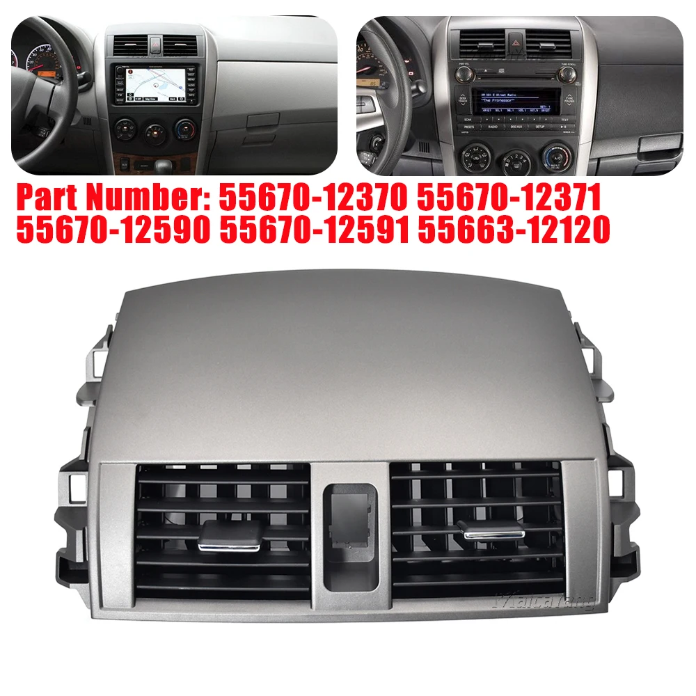 

Hight Quality Air Conditioning Air Vent Panel A/C Outlet Center Instrument Panel For Toyota Corolla 2008-2013 55670-12370