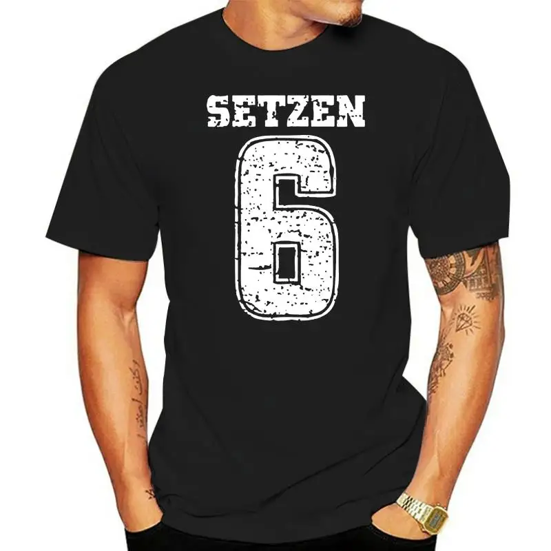 

COOL COLLEGE SCHOOL MENS T SHIRT WITH NUMBER 6 PRINT- SHORT SLEEVE SLOGAN TEE Fashion Style Men Tee,100% Cotton Classic tee