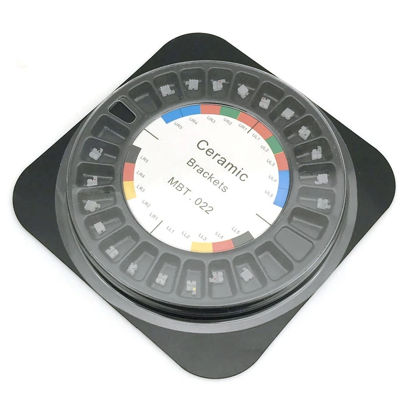 Стоматологический ортодонтический керамический кронштейн скобы Roth/MBT .022 345/3