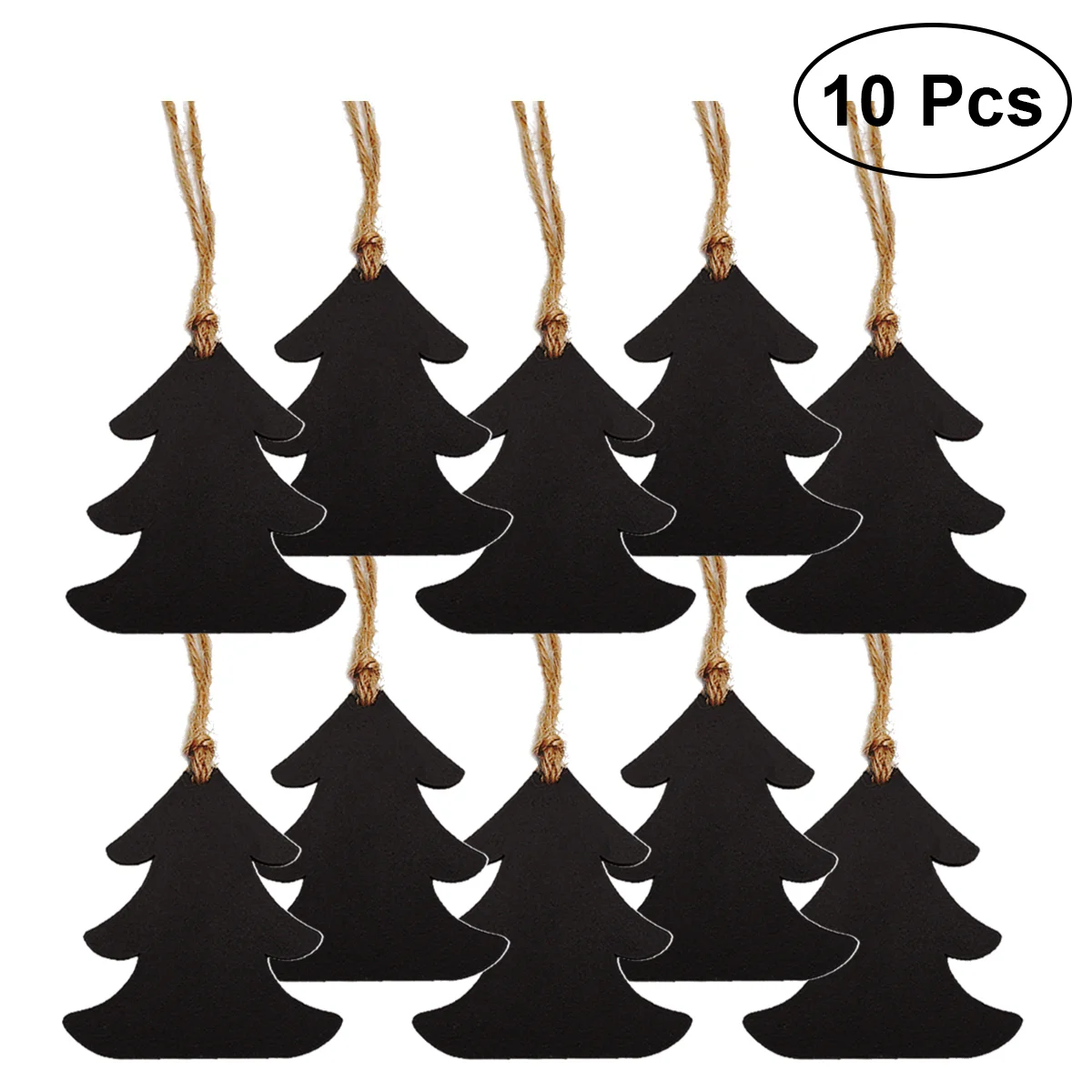 

Pack of 10 Hanging Blackboard Christmas Tree Pendant Home Decor DIY Gifts Tags