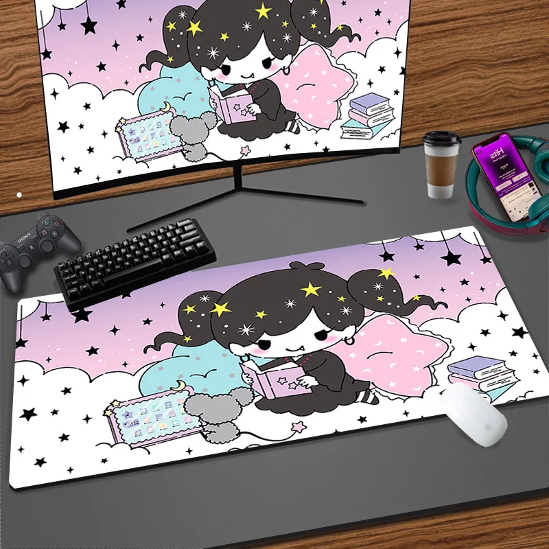 

Sanrio Little Twin Star Anime Kawaii Large Mousepad PC Keyboard Office Soft Table Mat Laptop Gaming Cute Mouse Pad for Girl Rug