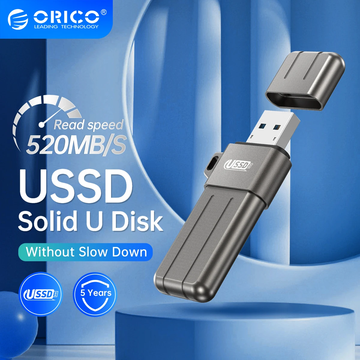

2023 ORICO USSD Mobile Solid U Disk 520MB/S Flash Drive 1TB 512GB 256GB Type-C USB 3.2 PenDrive Colorful Metal Solid State U