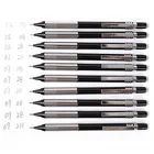 Автоматический карандаш 2B HB 2H, металлический карандаш 0,3 0,5 0,7 мм со сменным сердечником, канцелярские принадлежности для учеников и студентов, подарок, Schoo, офисные принадлежности