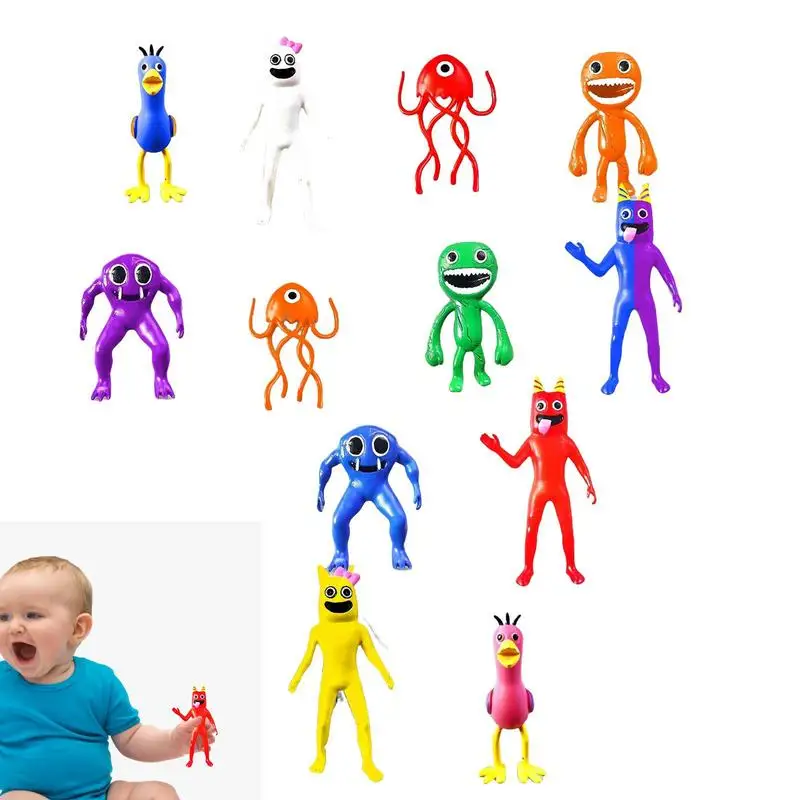 

Popular Game Peripherals Banban Figures Dolls 12PCS Cake Topper Birthday Party Supplies Christmas Gift For Kids