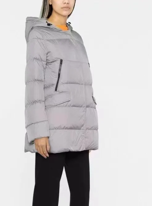 

HNOER new fashion trend temperament commuter long down jacket