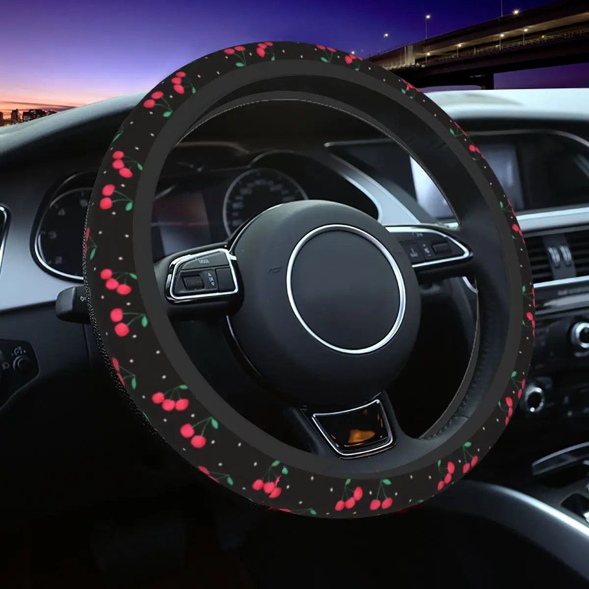 

Гибкая Универсальная оплетка для руля, 38 см, Эластичные аксессуары для автомобильного стайлинга