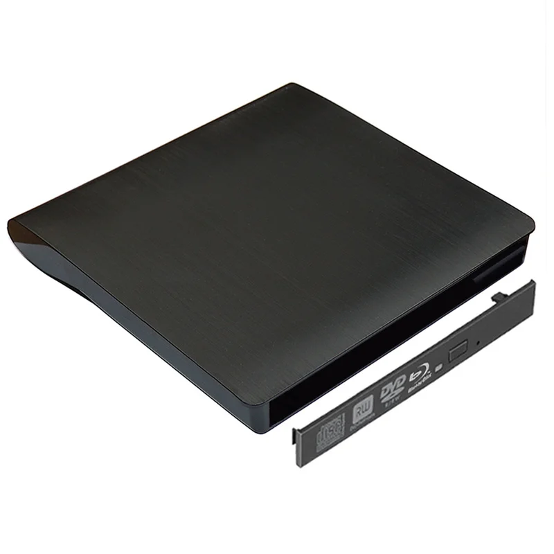 

Черный Внешний чехол 9,0/9,5 мм Usb 3,0 для Blu-Ray Dvd/cd-rom, чехол для ноутбука, настольного ПК, оптического диска, привода Sata, внешний корпус для Dvd