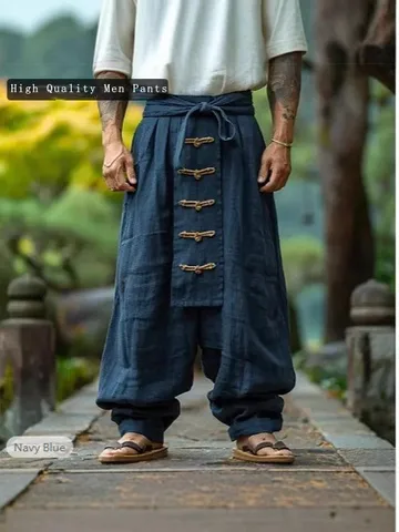 Мужские льняные брюки Btsukimi