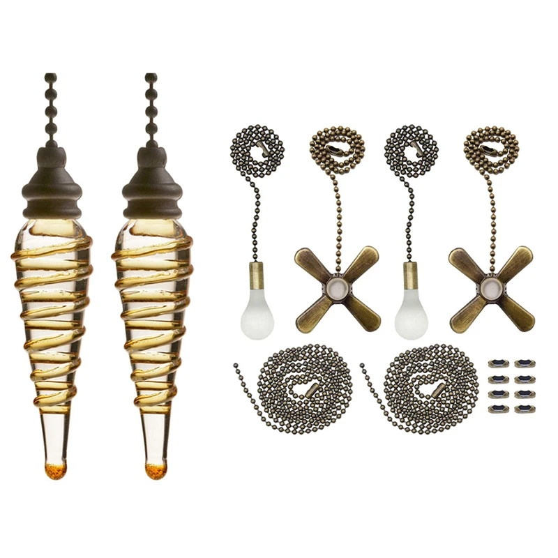 

2 шт./комплект, цепочки для потолочного вентилятора