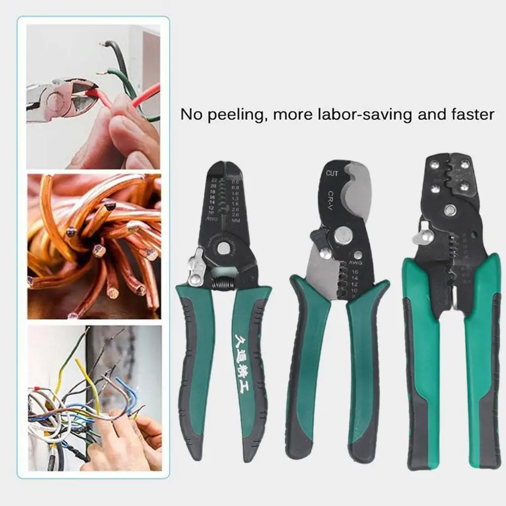 Многофункциональные плоскогубцы обжимные клещи инструмент для зачистки