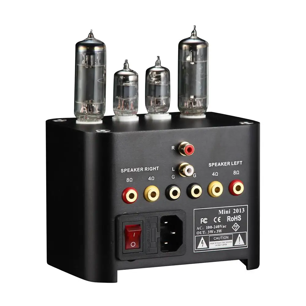 

3W+3W Vacuum Tube Amplifier APPJ mini2013 6J1 6P1 Lossless HIFI Stereo Audio Power Amplifier Desktop Home Audio Vintage AMP