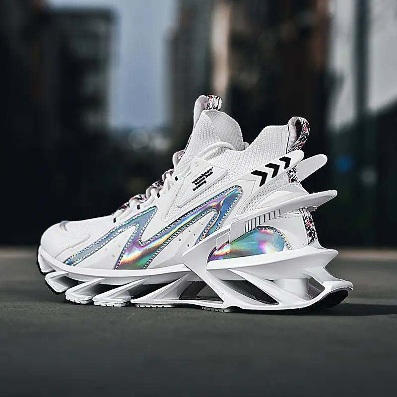 

Вязаные походные мужские спортивные туфли, белая спортивная обувь, мужская беговая Обувь, профессиональные кроссовки, Брендовые мужские и ...