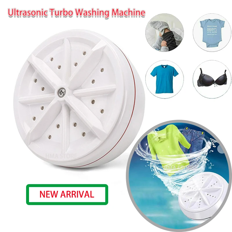 

Portable Ultrasonic Turbo Washing Machine Laundry Travel Washer Air Bubble And Rotating Mini Washing Machine Mini Washing