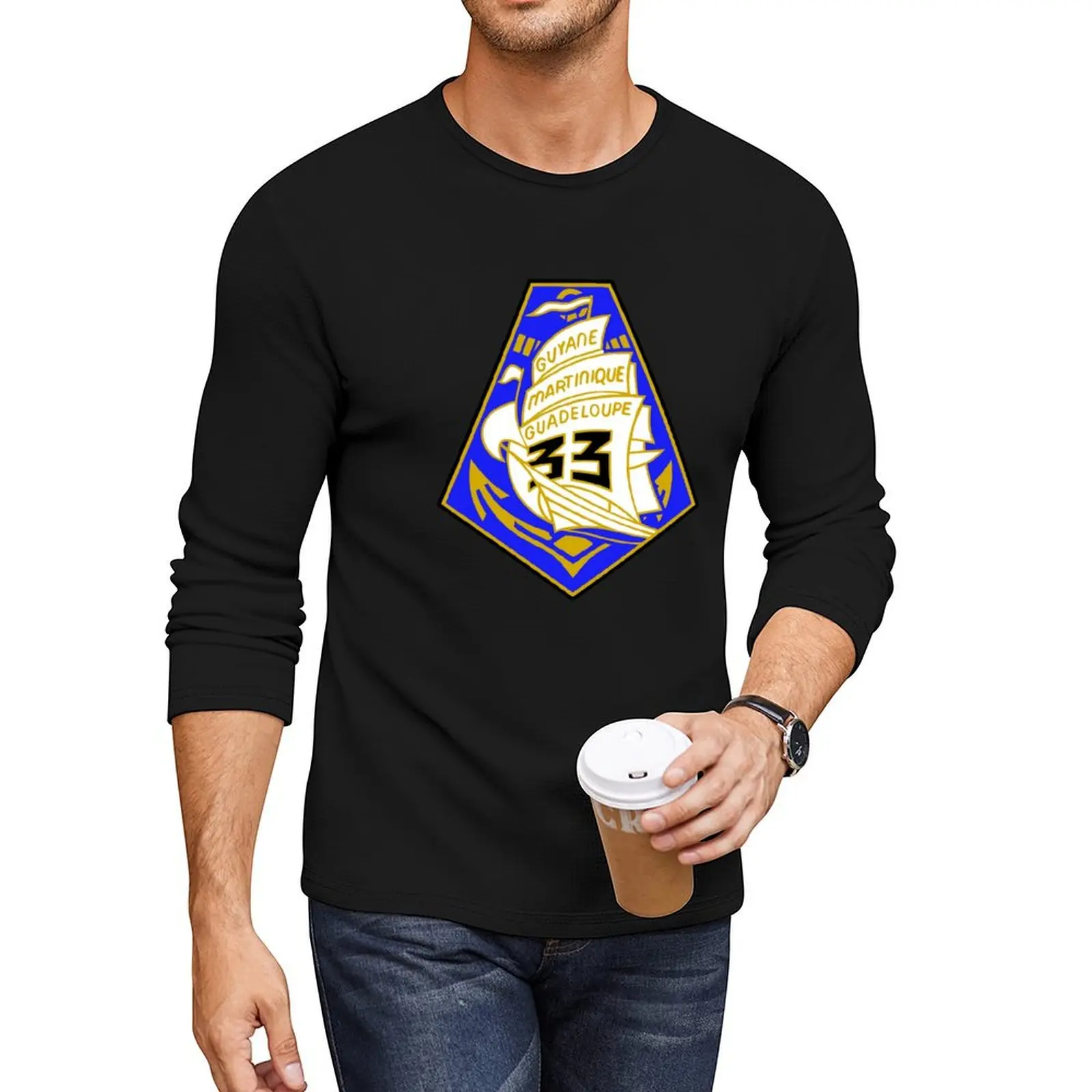 Длинная футболка French Marine Infantry 33 RIMA кавайная одежда футболки мужская дизайнерская