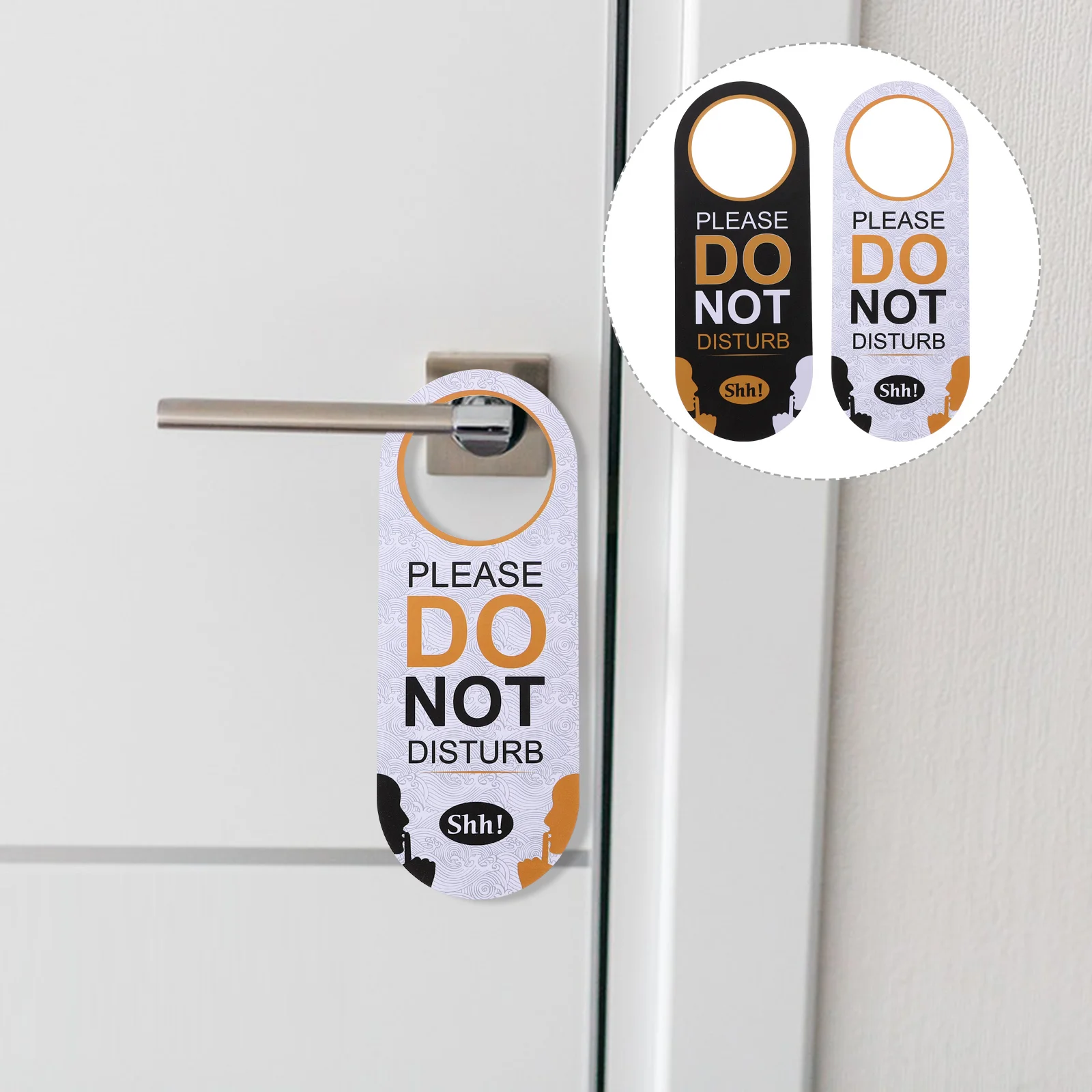 

Double Sided Do Not Disturb Sign Board Hotel Doorknob Hanger Hanging Sign Double Sided Sign