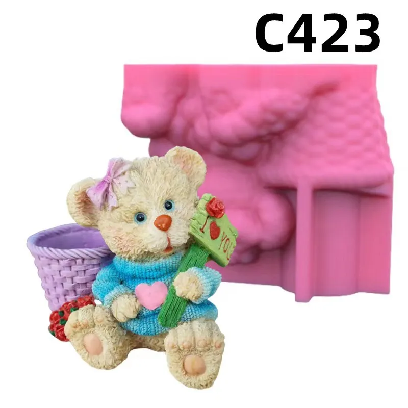 

Настольное украшение ручной работы, гипсовый держатель, цветочный горшок, подсвечник, силиконовая форма